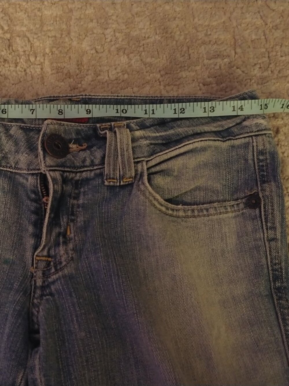 VINTAGE Y2K Guess jeans low-rise flared size 27 - Picture 16 of 16